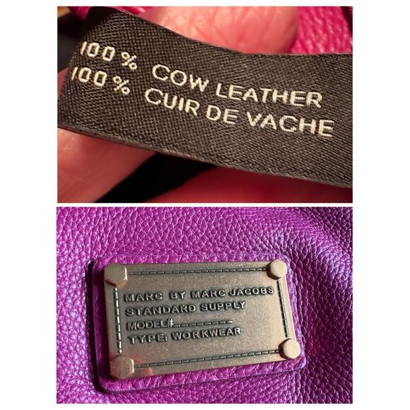 MARC by MARC JACOBS - Classic Q Fran Satchel/Shoulder Bag/Magenta Pebble Leather - Picture 11 of 16